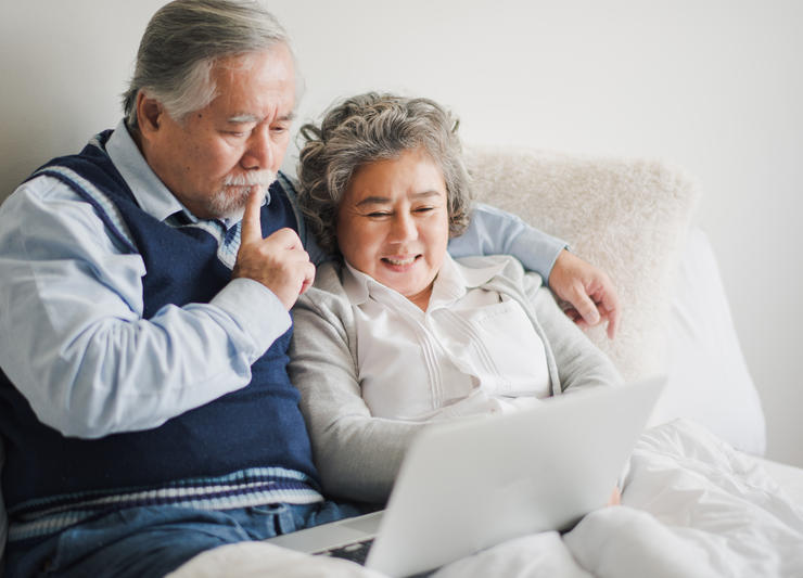 Image of Couple on Laptop